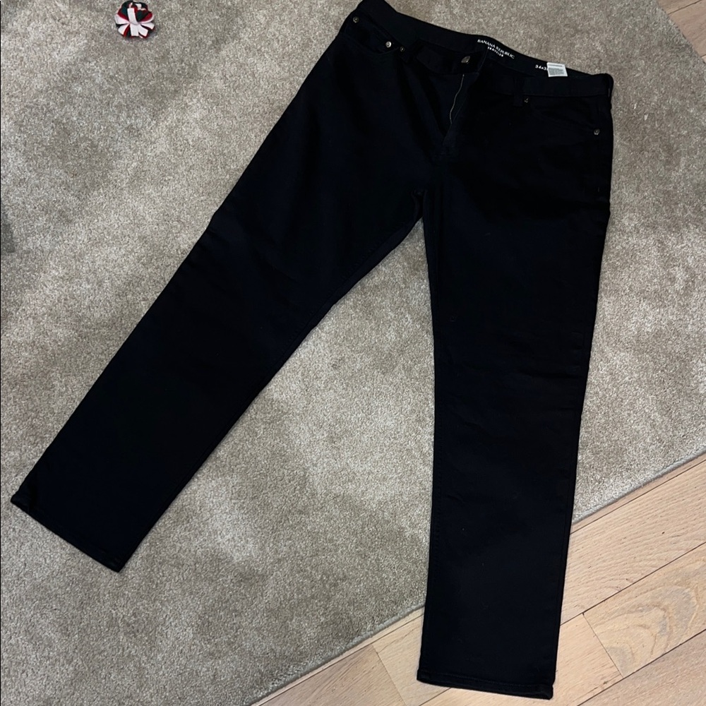 Banana Republic Men's Black Straight Jeans